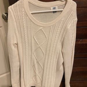 Knit cream sweater